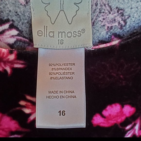 GIRLS VELVET BELL SLEEVE DRESS - Picture 5 of 5